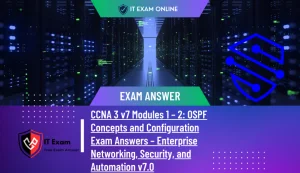 CCNA 3 v7 Modules 1 – 2 OSPF Concepts and Configuration Exam Answers – Enterprise Networking, Security, and Automation v7.0